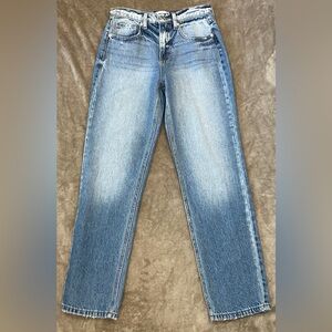 Sneak Peak Vintage 90s Fit Jeans Straight Leg High Rise Medium Wash Womens